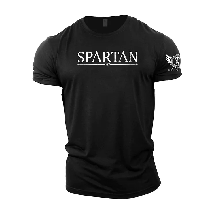 Spartans T-Shirt Men Tops Graphic O-Neck Oversized T-Shirt at Hiphopee