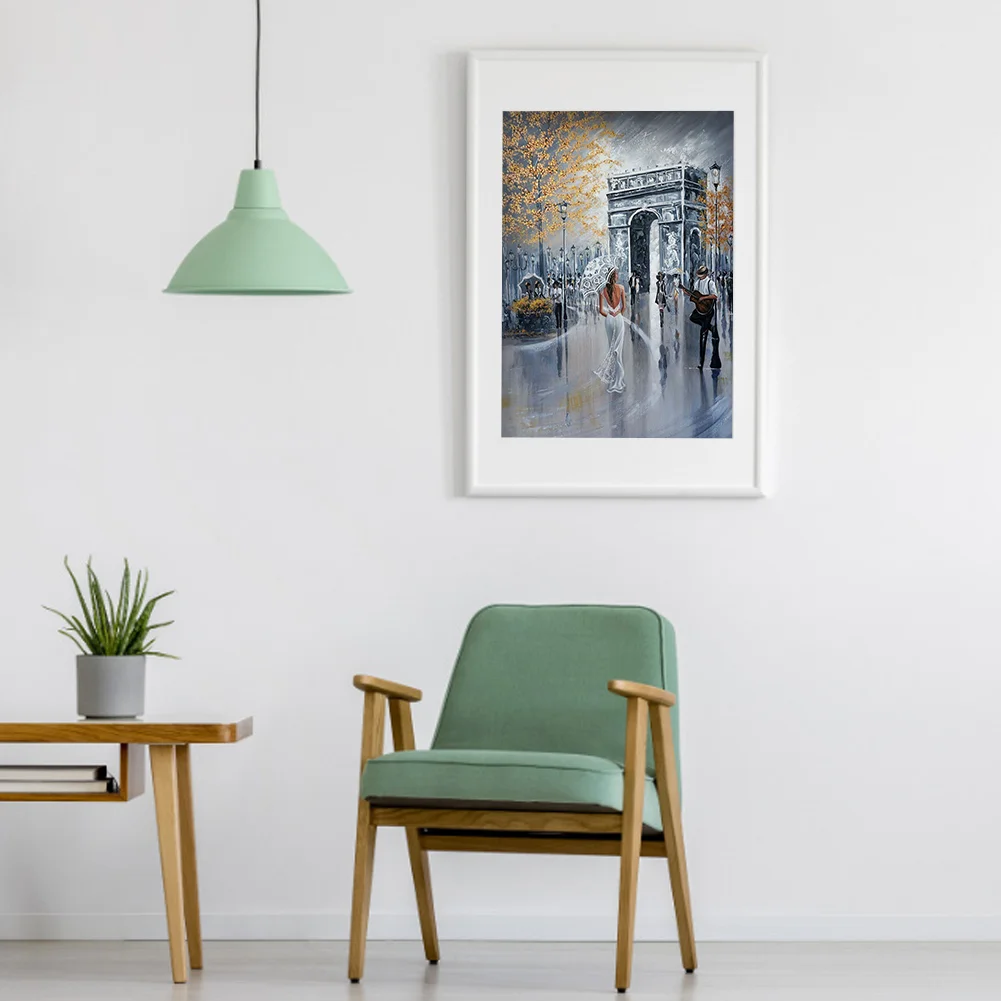 2pcs/Set Diamond Painting - Full Round Drill - Aesthetic Street(Canvas|30*40cm)