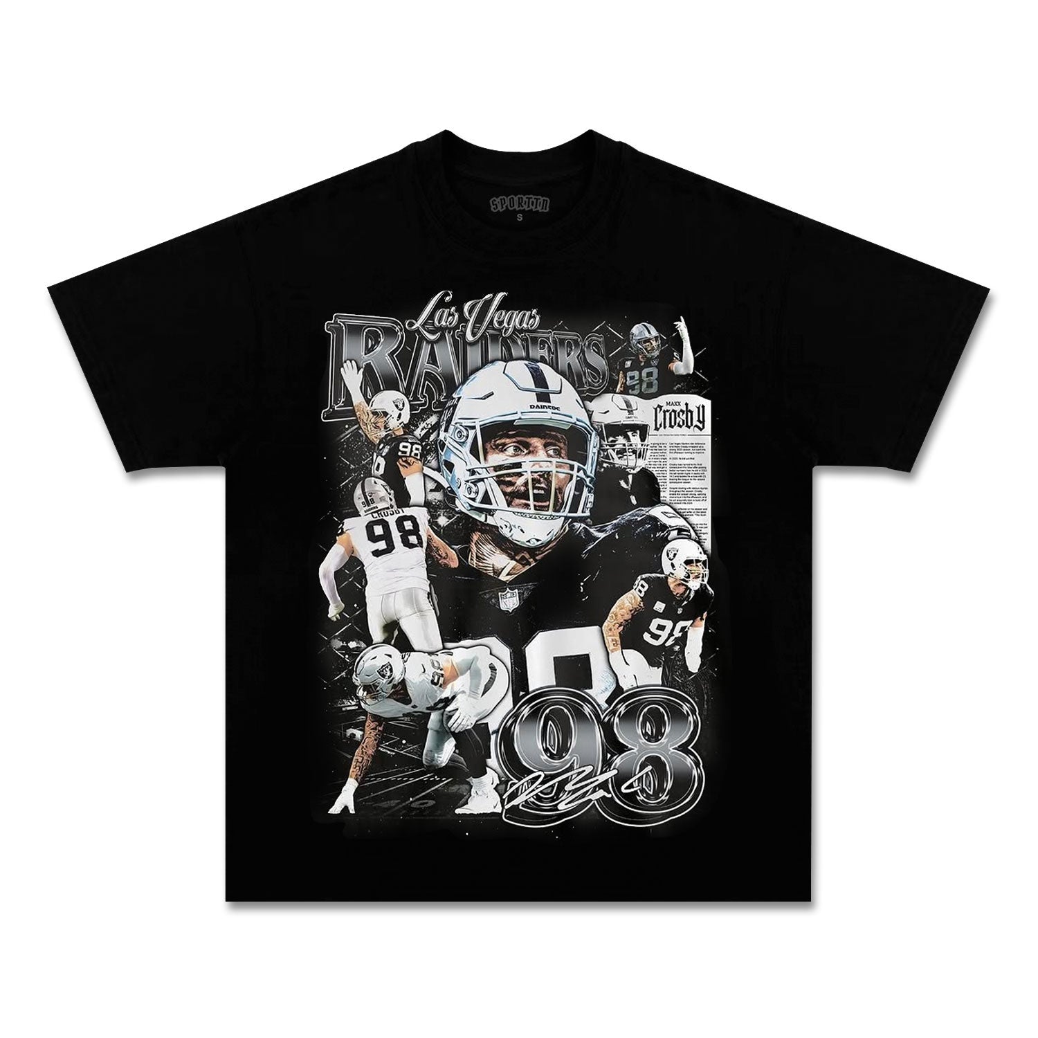 MAXX CROSBY 98 - LAS VEGAS RAIDERS TEE
