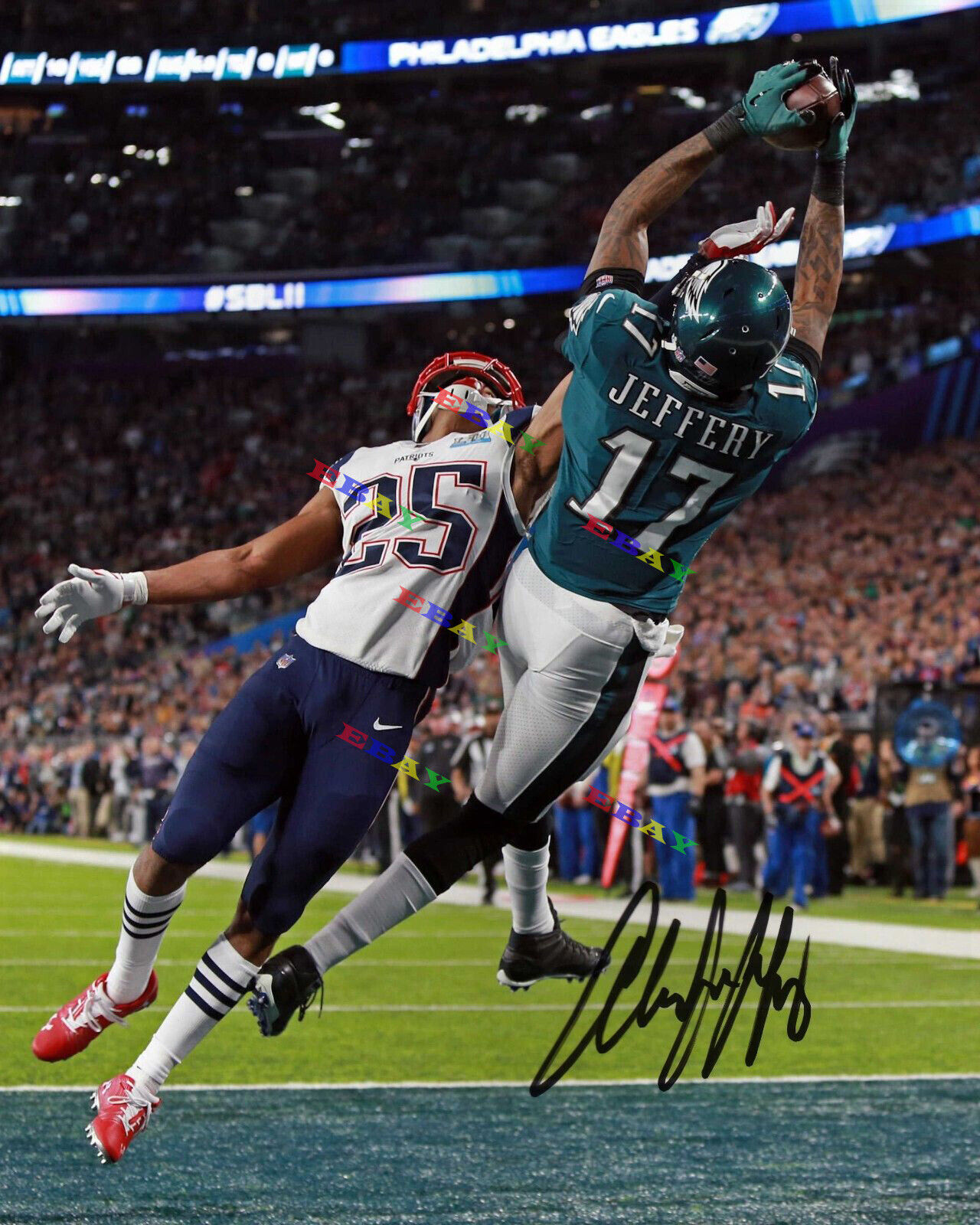 Alshon Jeffery Eagles Super Bowl Signed Autographed 8x10 Photo Poster painting Reprint