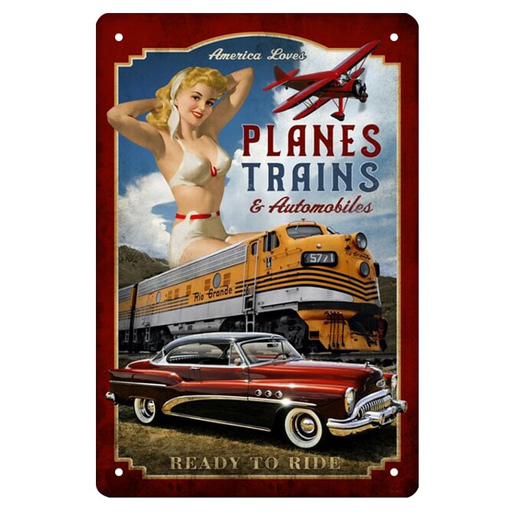 Train Sexy Girl - Vintage Tin Signs/Wooden Signs - 8*12Inch/12*16Inch