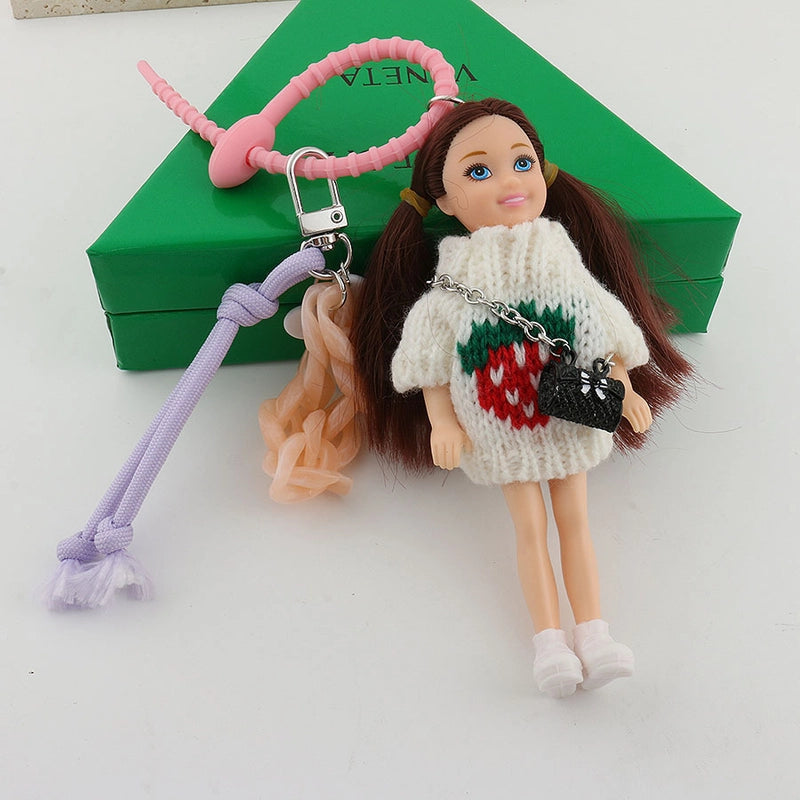 Cloth Color Block Bag Charms