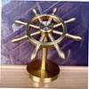 Brass rudder ornaments, rotatable navigator, decompression time, rotating handle, pure copper money transfer, creative small gift