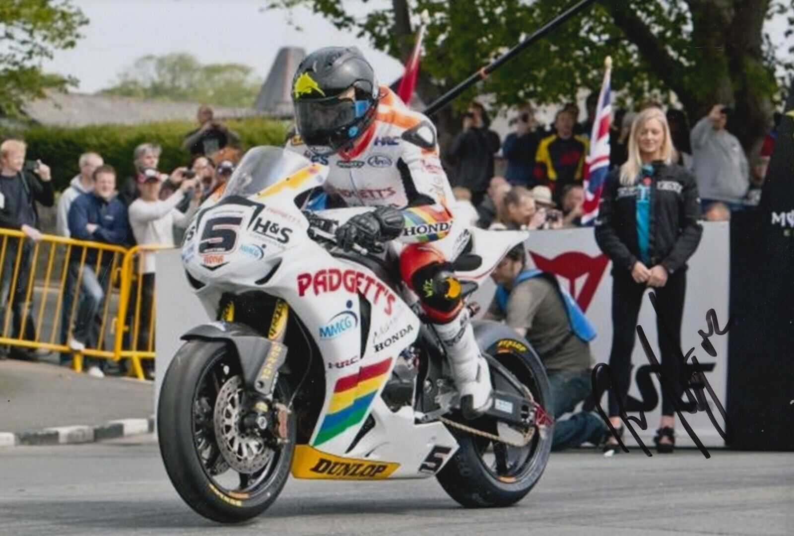 Bruce Anstey Hand Signed 12x8 Photo Poster painting - Isle of Man TT Autograph 3.