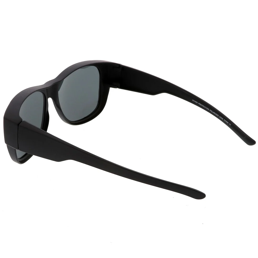 Square  Lens Thick Horn Rimmed glasses With Wide Arms 57mm