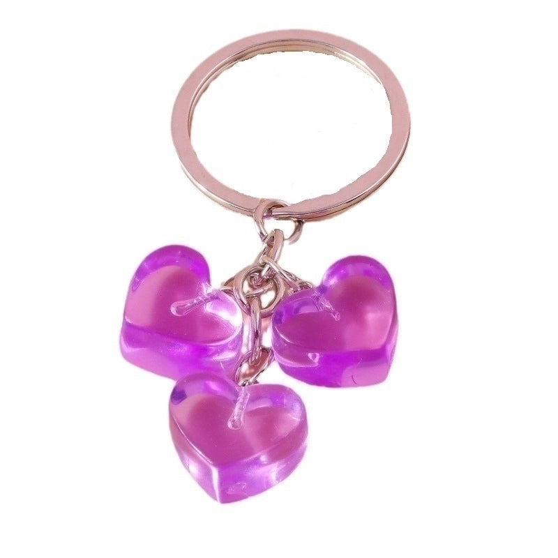 Minimalist Color Block Resin Women’s Keychain