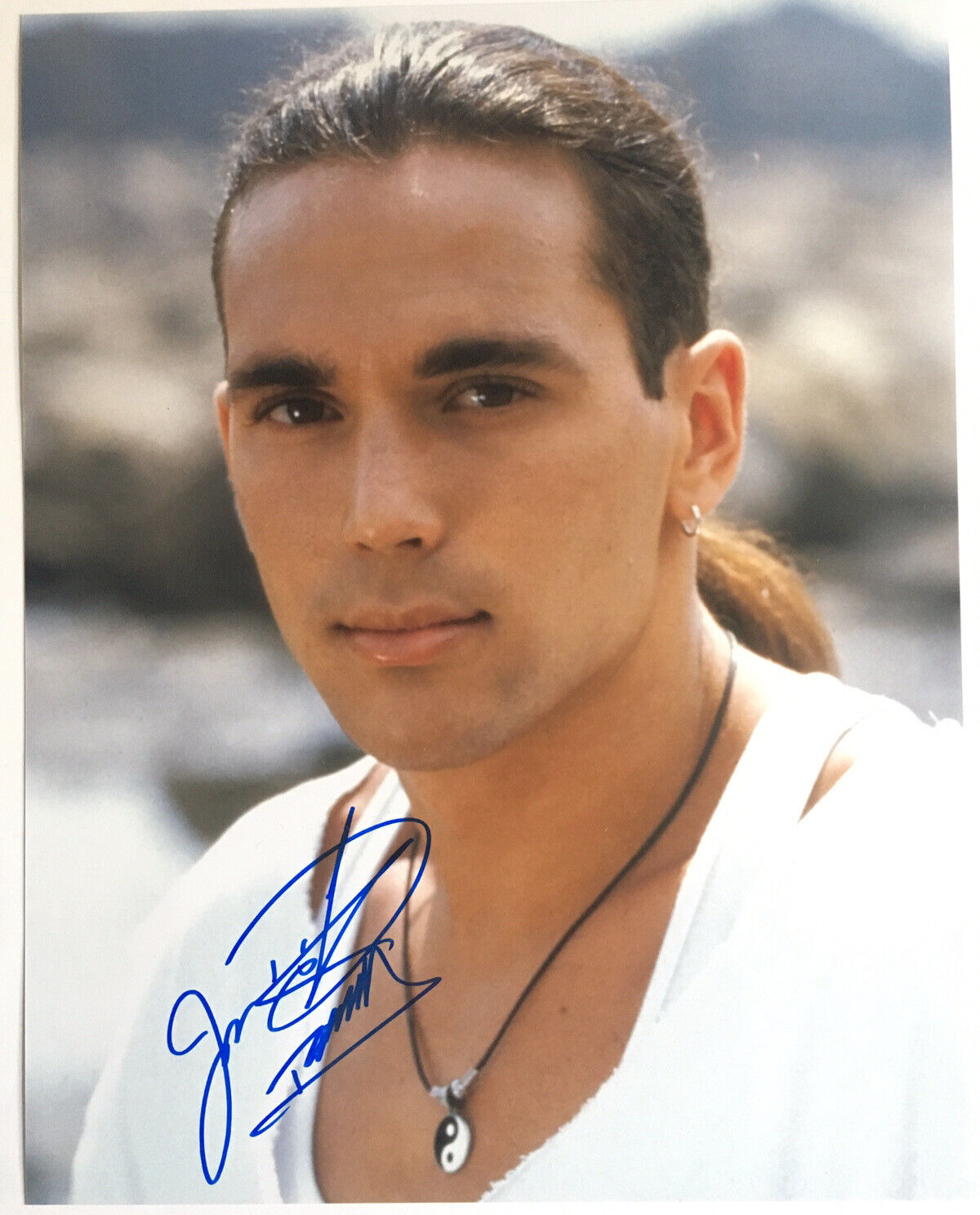 Jason David Frank Signed 11x14 Photo Poster painting Mighty Morphin Power Rangers Auto Tommy