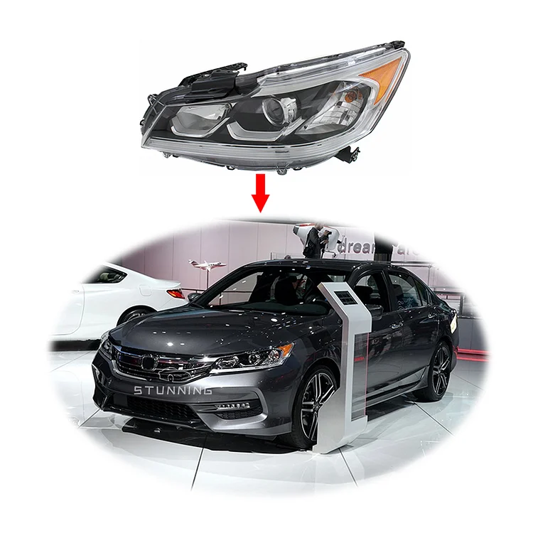 Original HID headlight headlamp for HONDA accord 2016-2018 head light head lamp 33100-T2A-H81 33150-T2A-H81 ITN Auto