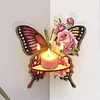 (US Local)DIY Wooden Corner Storage Rack Candle Holder Decoration Craft Kit
