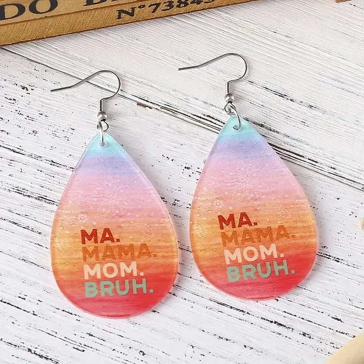 Summer Oceanic Droplet Shaped Earrings