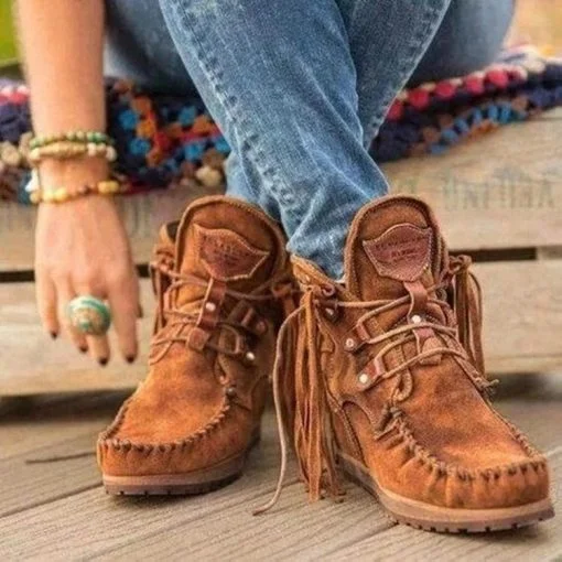 New Women’s Suede Retro Ankle Boots