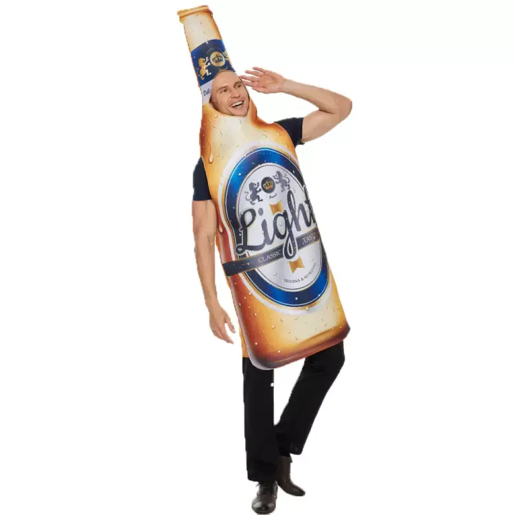 Unisex Adult Sponge Beer Curve Cup Team Costume Halloween Oktoberfest Cosplay Costume