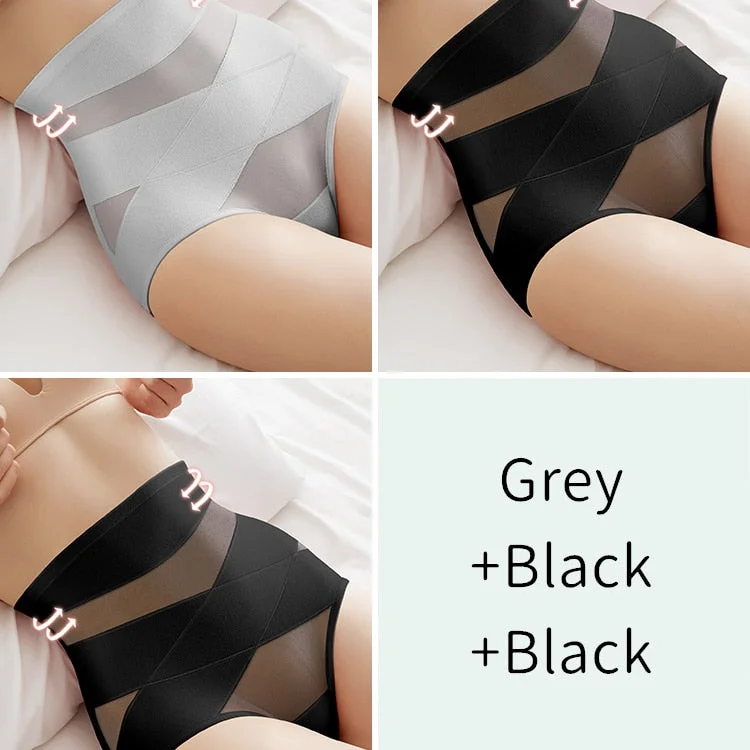 High Waist Panties Women Cotton Underwear Slimming Shapers Sexy Brief Female Butt Lift Tummy Control Underpants Summer Intimates