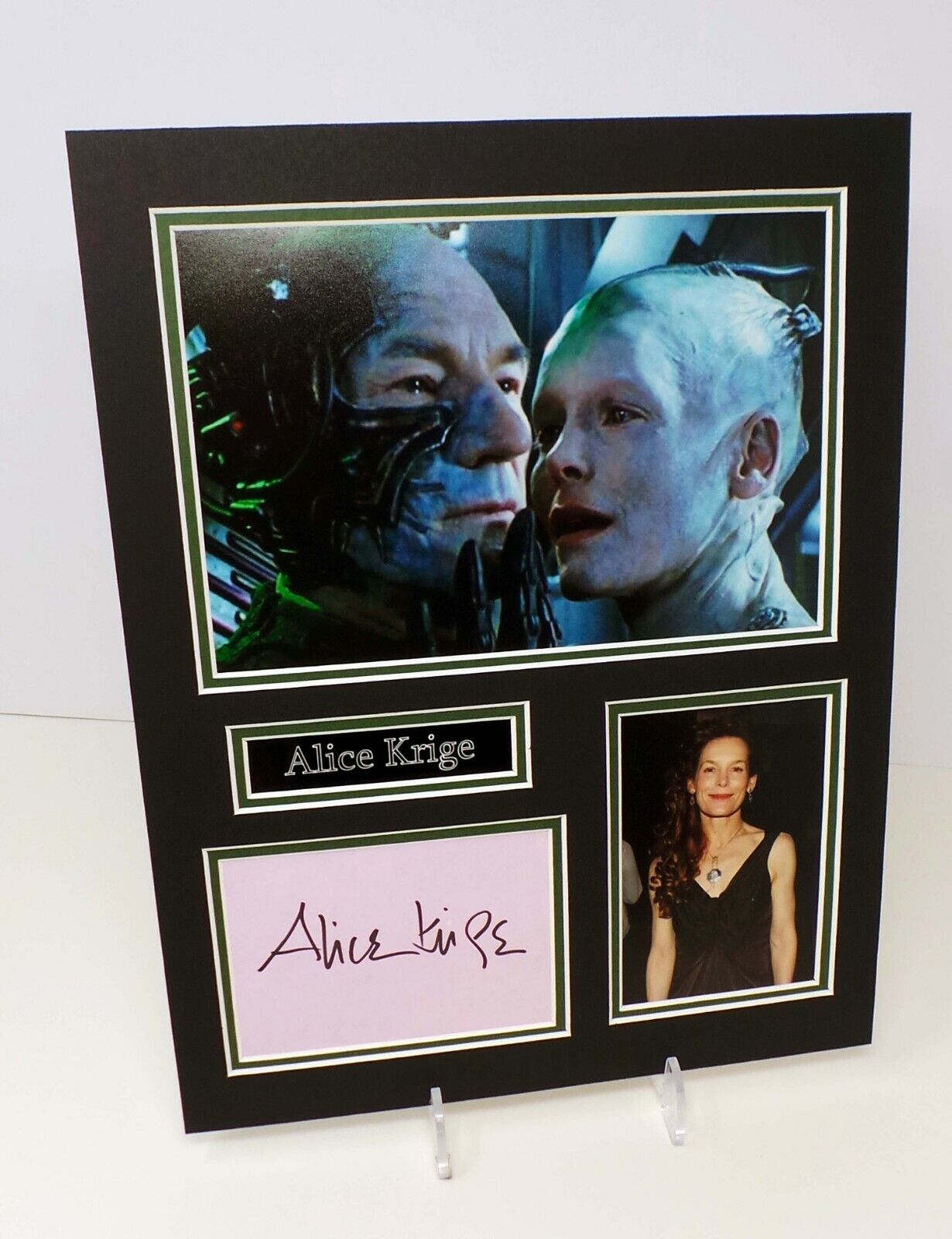 Alice KRIGE The Borg Queen Star Trek Signed Mounted Photo Poster painting Display AFTAL RD COA