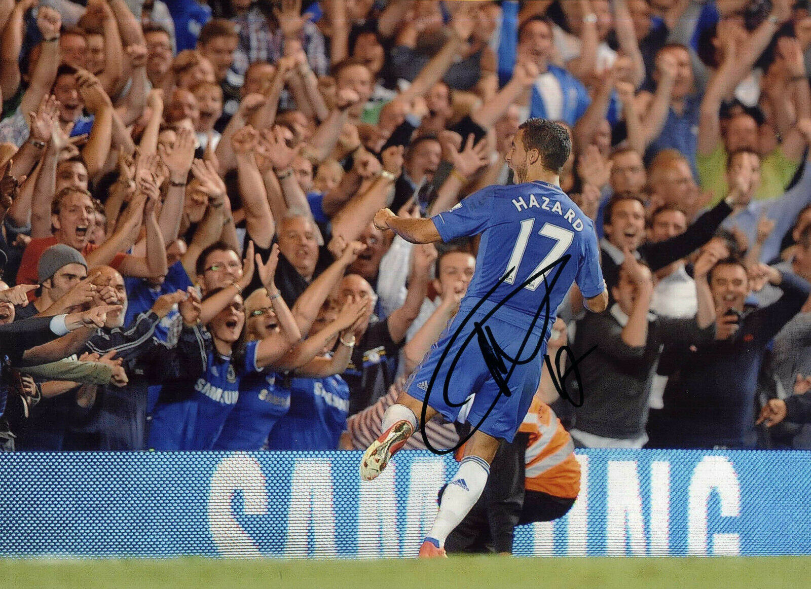 EDEN HAZARD Signed Photo Poster paintinggraph - Chelsea Real Madrid & Belgium Footballer reprint