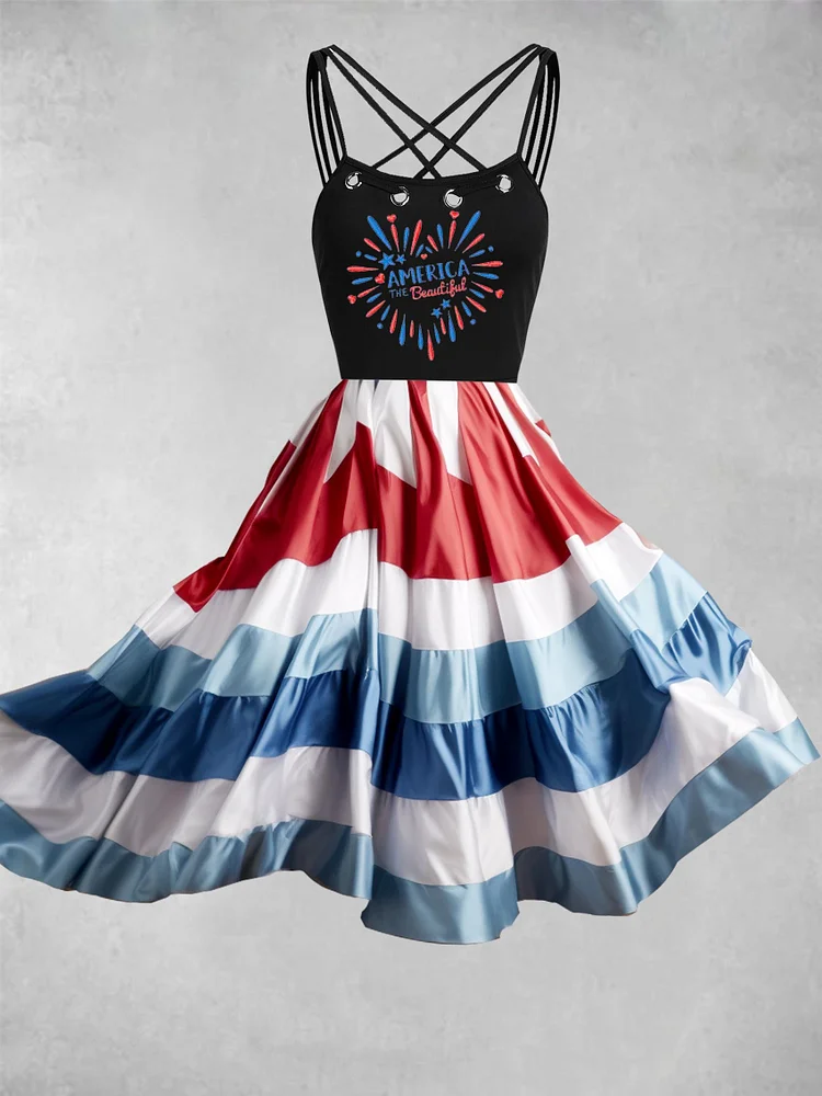 Women's American Flag Dress