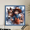 Cowboy Boy-11CT Stamped Cross Stitch 40*40cm