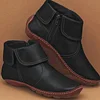 Ladies Casual All Season Zip Round Toe Oversized Rubber Non-Slip Classic Boots