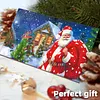 12Pcs Diamond Painting Santa Claus Greeting Card Set with Envelope