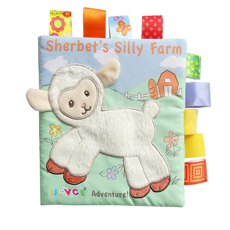 Animal Style Monkey/Owl/Dog Newborn Baby Toys Learning Educational Kids Cloth Books Cute Infant Baby Fabric Book Ratteles Toy