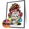 Diamond Painting-Round AB Drill Christmas Gnome(45*60CM)