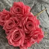7 Stems Large 10cm Diamond Rose Artificial Flower Bunch
