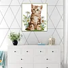 Cute Cat - 14CT Stamped Cross Stitch Kit(28x30cm)