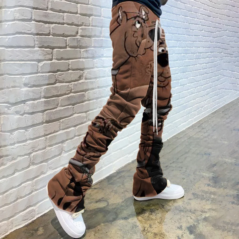 Cute Doo Print Flared Trousers
