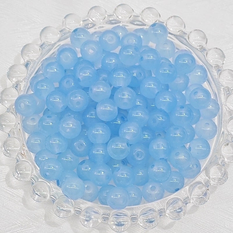 50 PCS/Package Diameter 4mm Diameter 6 Mm Glass Round Beads