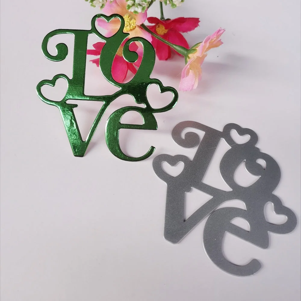 Heart Love Metal Cutting Dies Stencil Template For DIY Scrapbooking Embossing Paper Greeting Card Album Decor Mold Craft Dies