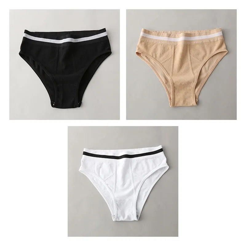 High-Rise Panties For Woman Seamless Sport Briefs Women's Underwear Female Panties Underpants Ladies Intimates New BANNIROU