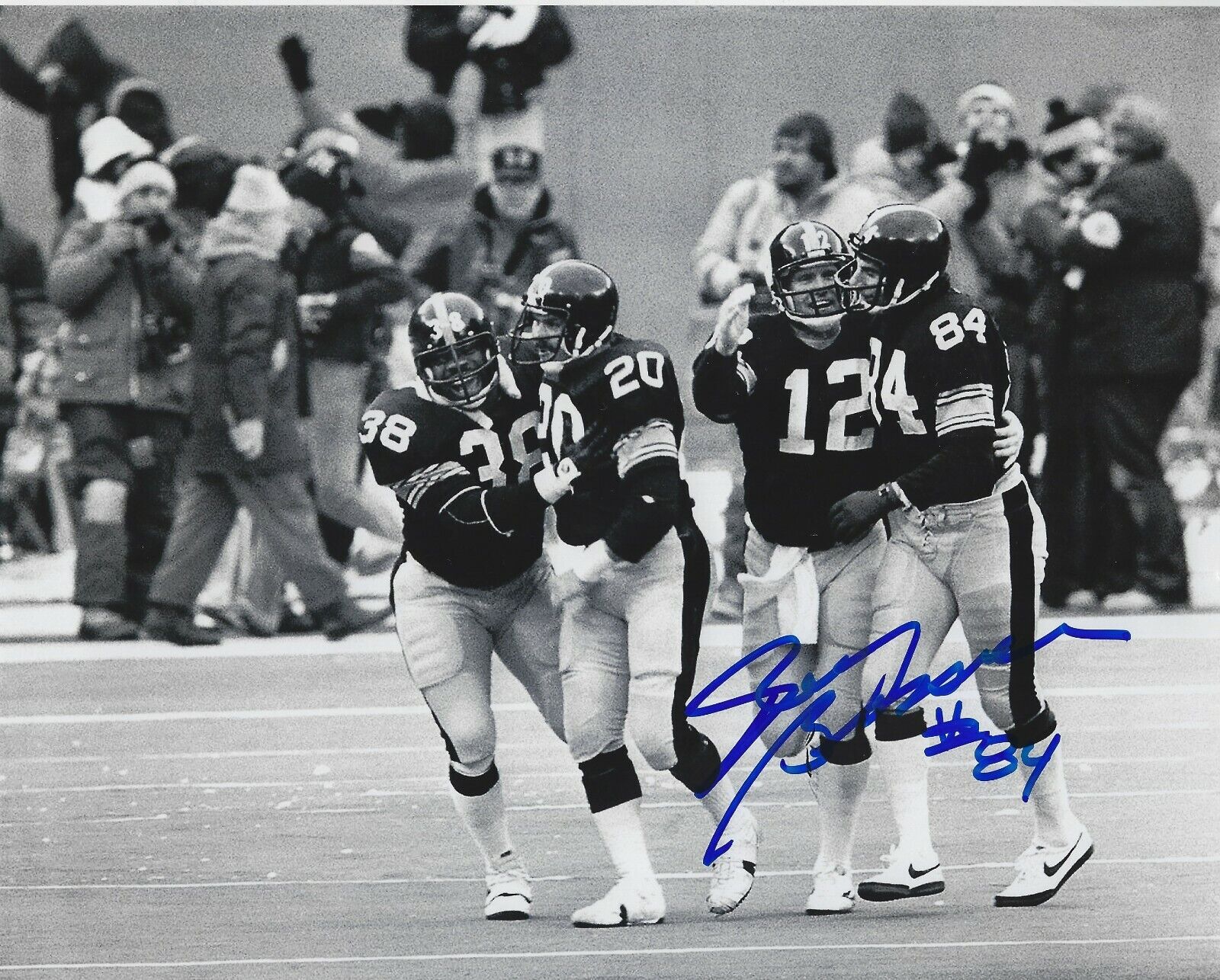 Autographed RANDY GROSSMAN Pittsburgh Steelers 8x10 Photo Poster painting w/Show Ticket