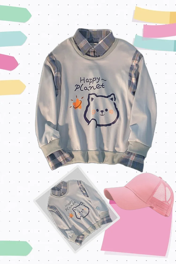 Urban Fall Style Hoodie - Comfortable Oversized Fleece with Vintage Letter Design