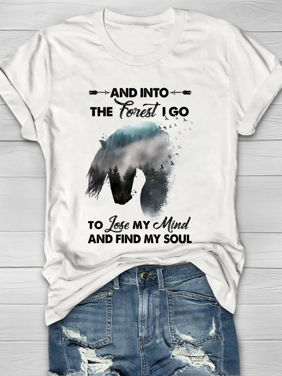 Eagerlys And In To The Forest I Go To Lose My Mind And Find My Soul Short Sleeve T-shirt Eagerlys