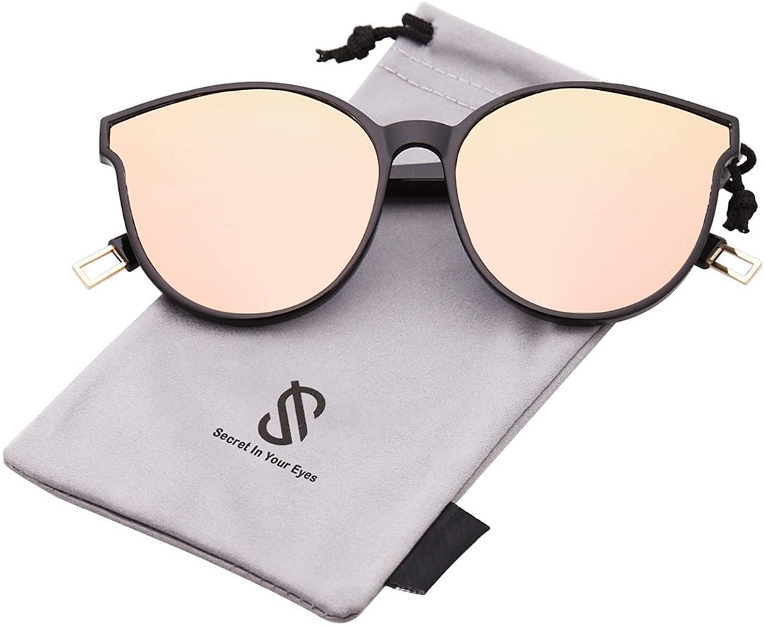 Fashion Round Sunglasses for Women Men Oversized Vintage Shades