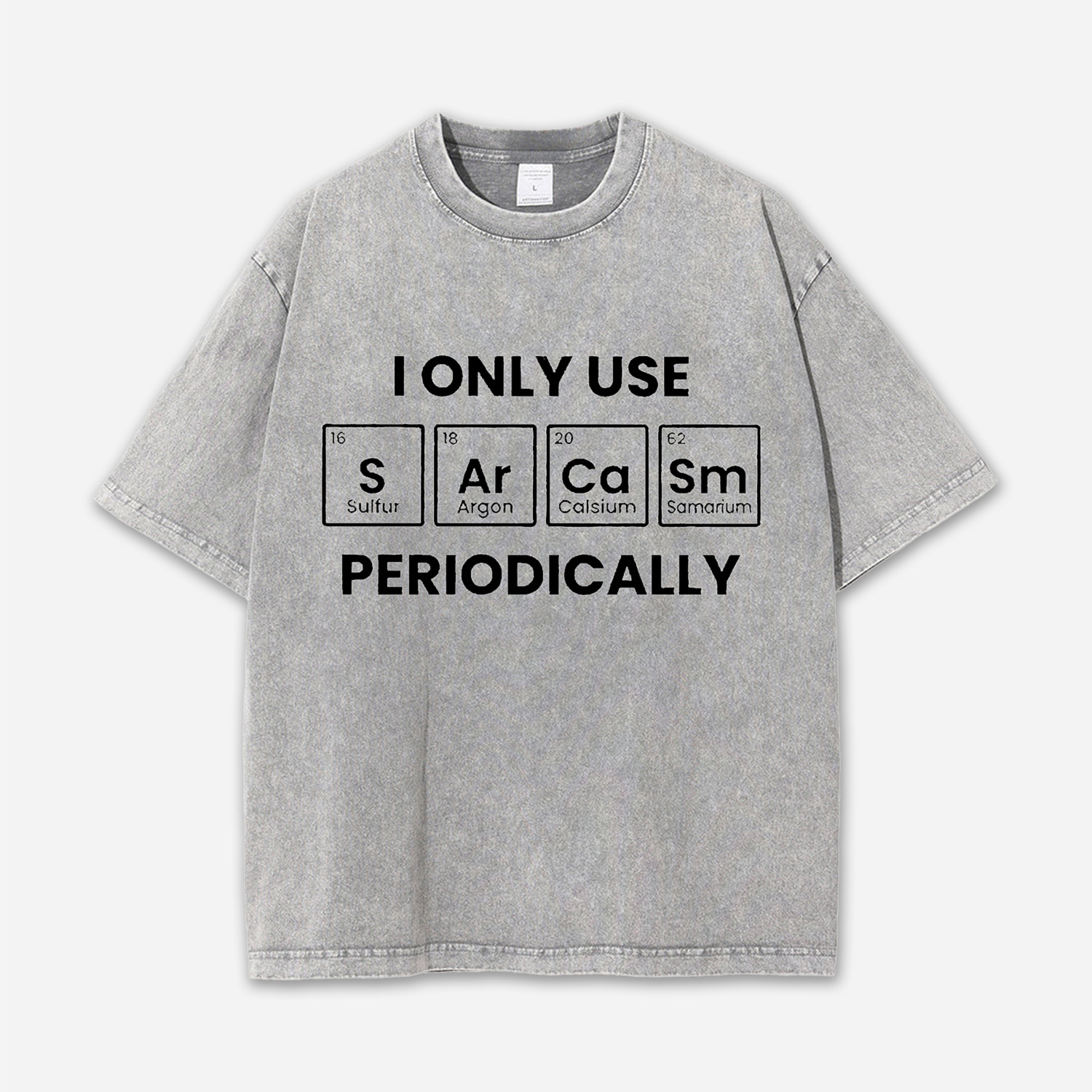 Chemical Elements Acid Washed T-shirt
