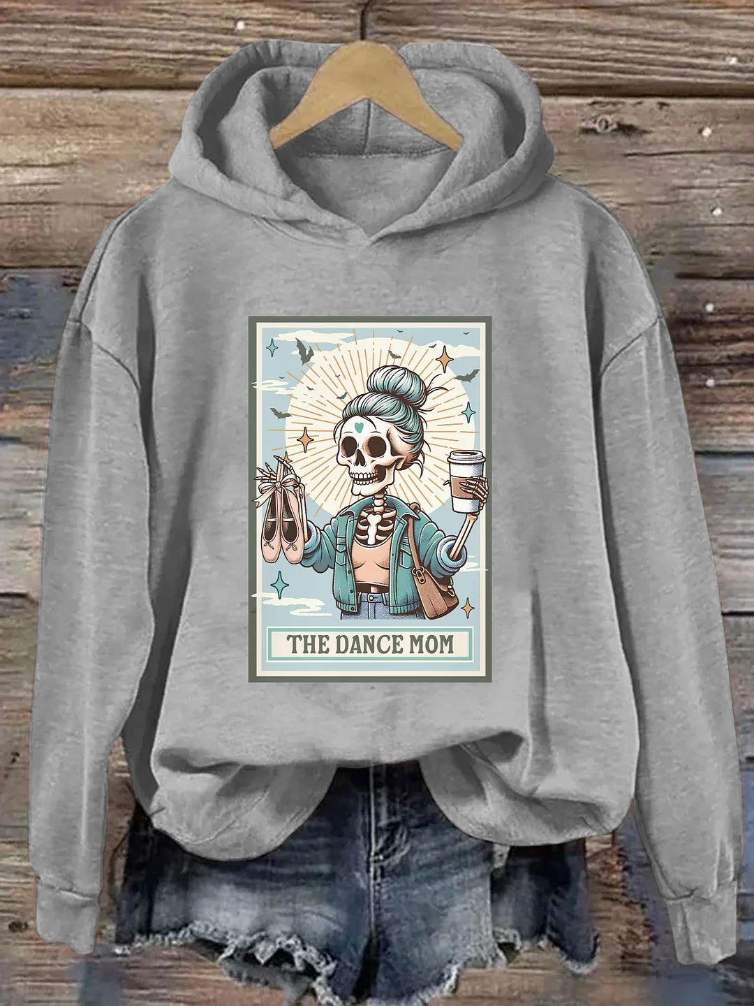 The Dance Mom Skeleton Tarot Card Hoodie