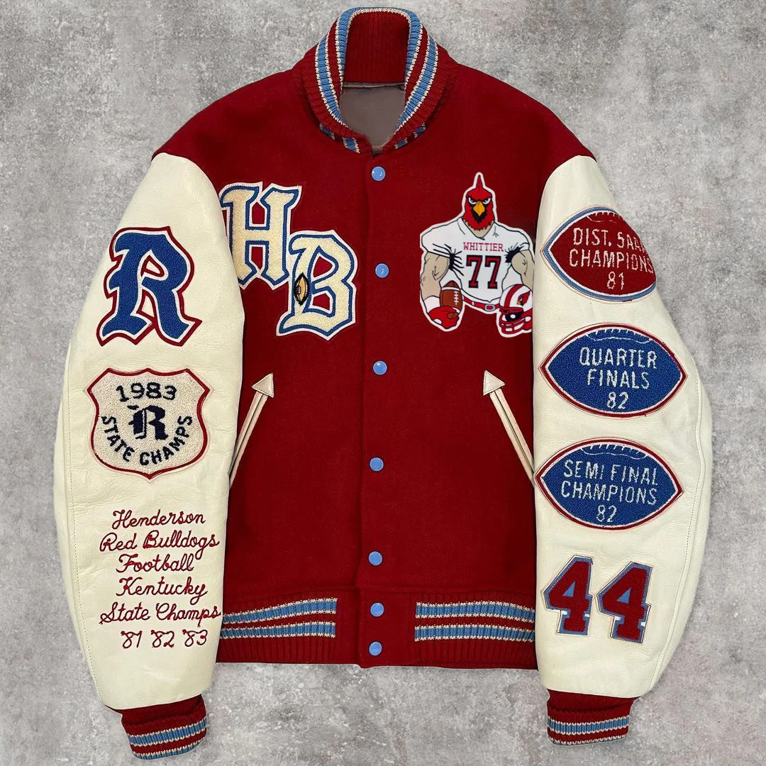 Casual rugby rooster baseball jacket