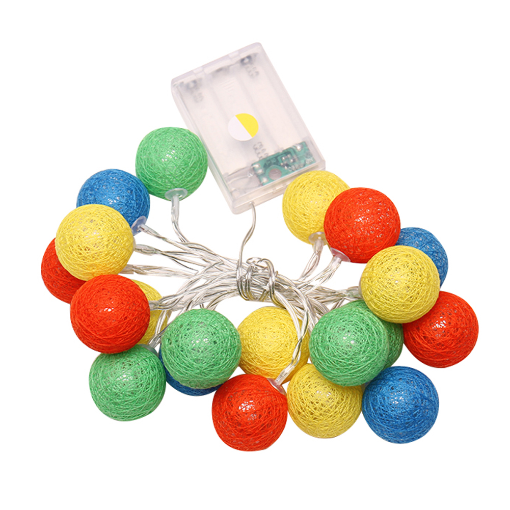 

Battery 20PCS garland string cotton ball-String Light, 红色, 501 Original