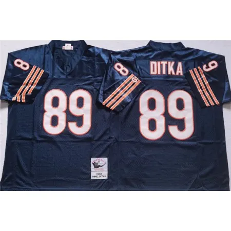 Men's Chicago Bears #89 DITKA Navy Limited Stitched Jersey RWAZ