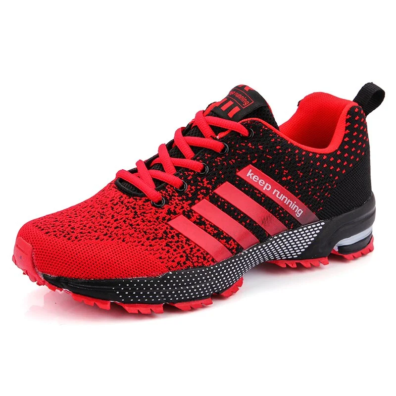 Running Shoes Breathable Outdoor Sports Shoes Lightweight Lace-UP Sneakers for Women Comfortable Athletic Men Training Footwear