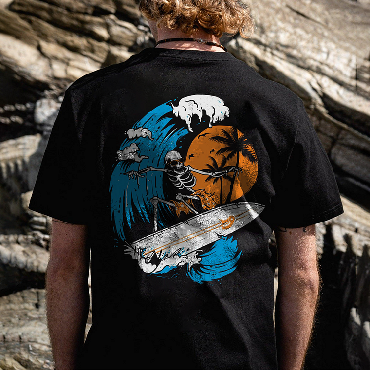 Beach Surf Holiday Graphic T-Shirt 3f1b