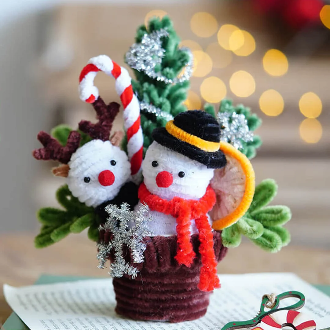 Mewaii® Christmas Plant Pipe Cleaners Craft