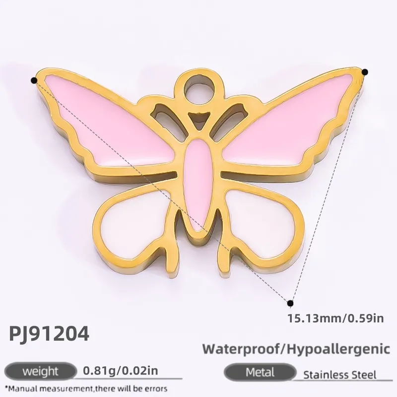 1 Piece 2 PCS/Package 3 PCS/Package 14.24*15.67mm 304 Stainless Steel Heart Shape Bow Knot Pendant Chain Jewelry Accessories