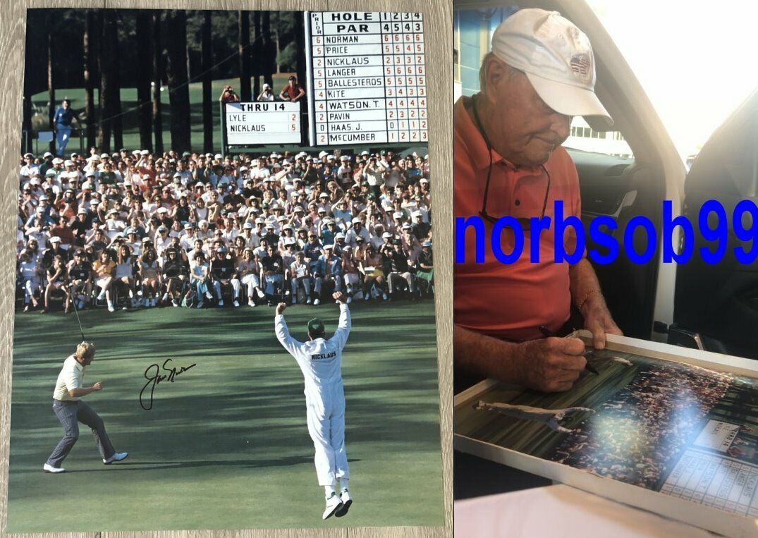 JACK NICKLAUS SIGNED AUTOGRAPH 1986 MASTERS 16x20 Photo Poster painting A w/EXACT PROOF & COA