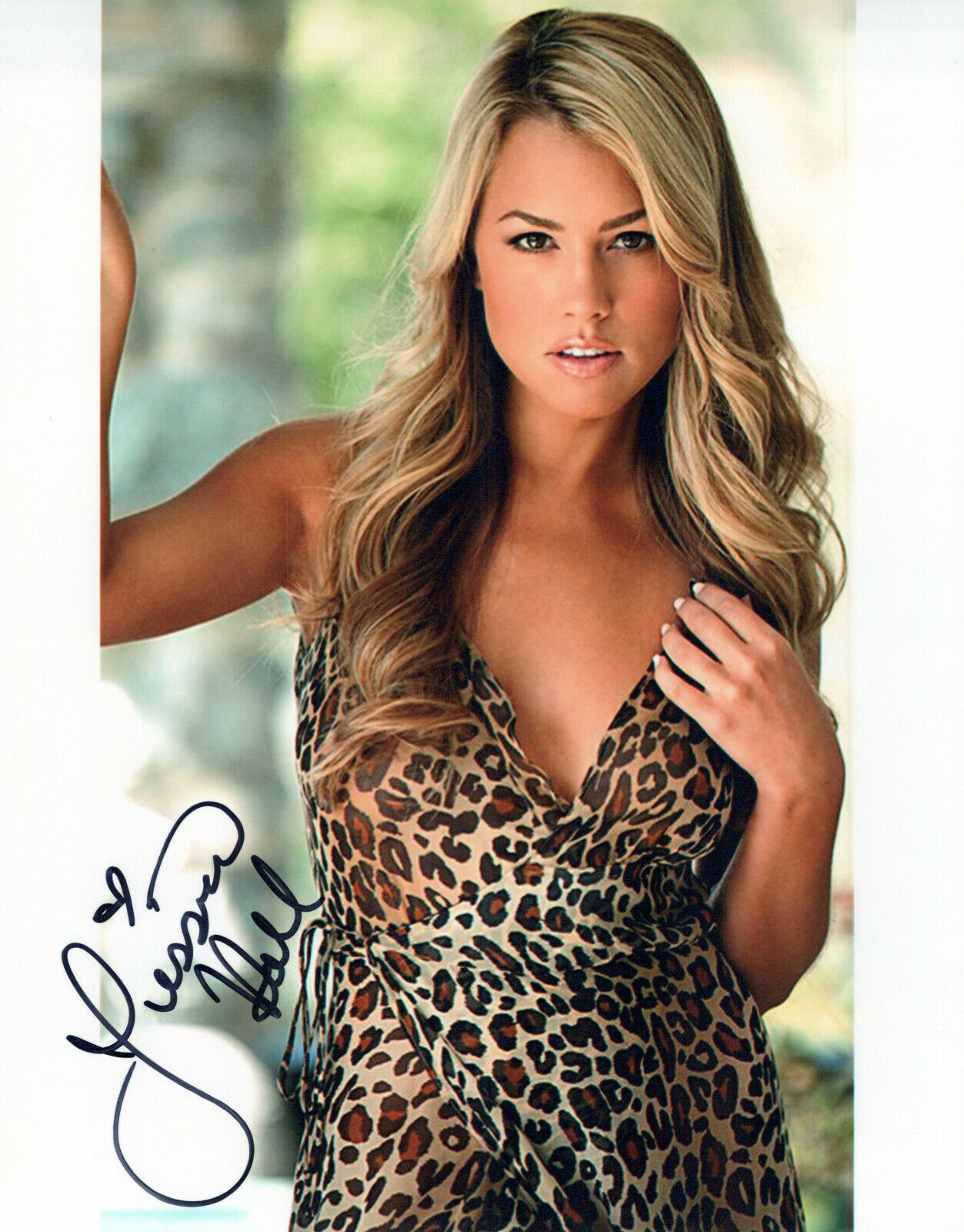 Jessica Hall glamour shot autographed Photo Poster painting signed 8x10 #4 Playboy Playmate