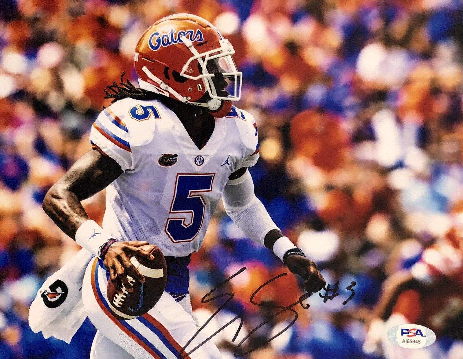 Emory Jones Signed Autographed Florida Gators 8x10 Photo Poster painting PSA/DNA