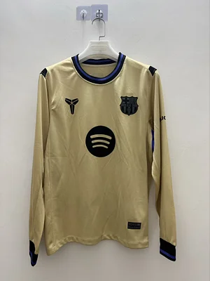 2025/2026 Long Sleeve Barcelona Away Football Shirt 1:1 Thai Quality