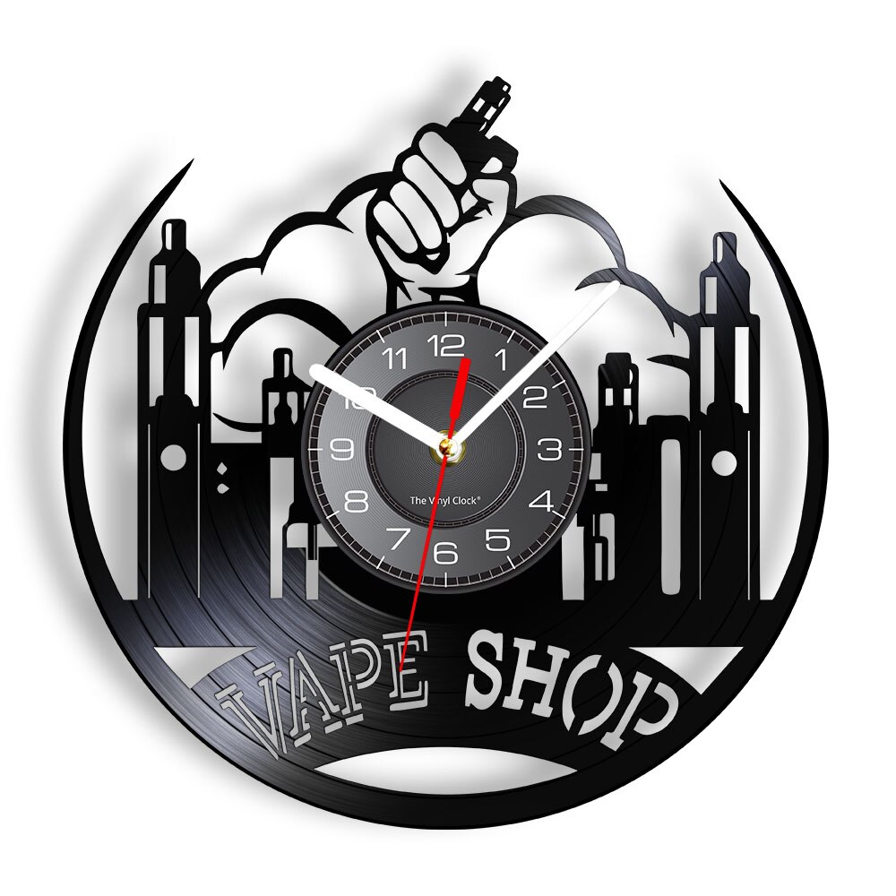 

Vape Shop Smoker - Vinyl Record Wall Clock - Without LED, 501 Original