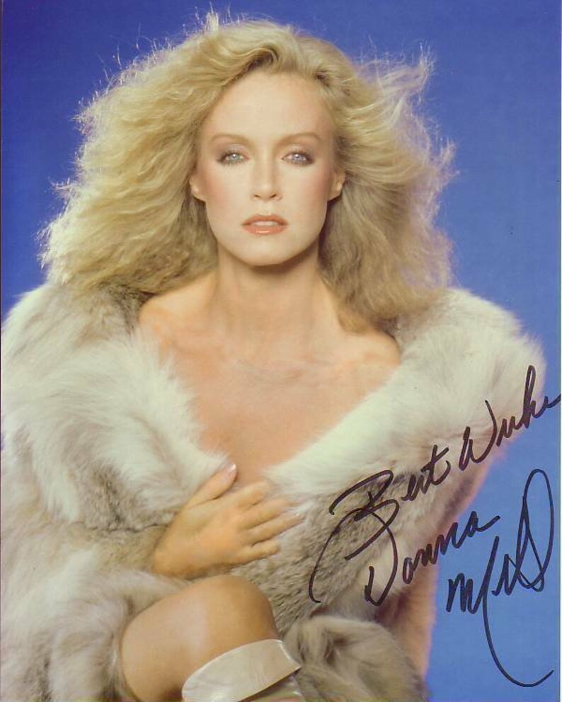 Donna mills signed autographed knots langing abby ewing Photo Poster painting